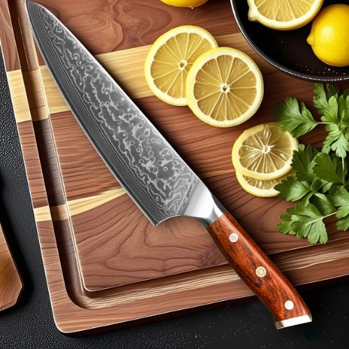 Couteau_de_Chef_ lame damas