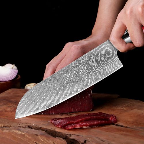 couteau Santoku  bord aiguisé 