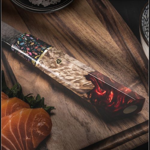 couteau damas Santoku  