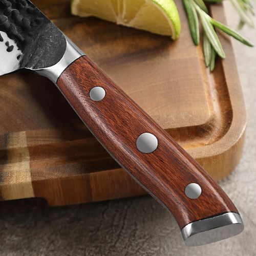 couteau pour cuisine  manche bois de rose