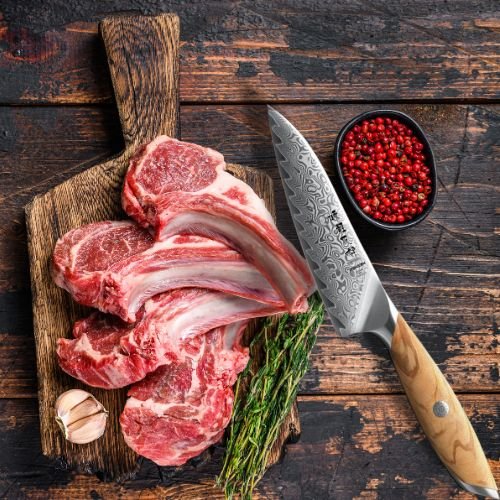 couteau pour cuisine  tranche de cote de boeuf 
